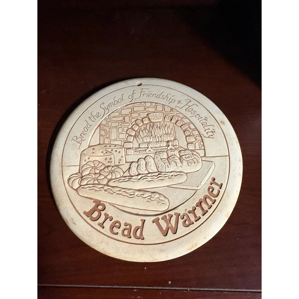 Seneca Ceramics Heart Land Studios Bread Warmer Stone Terra Cotta 2001 USA